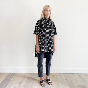 Rororiri Shirt Alcor Oversized Button Down Black White Stars 6